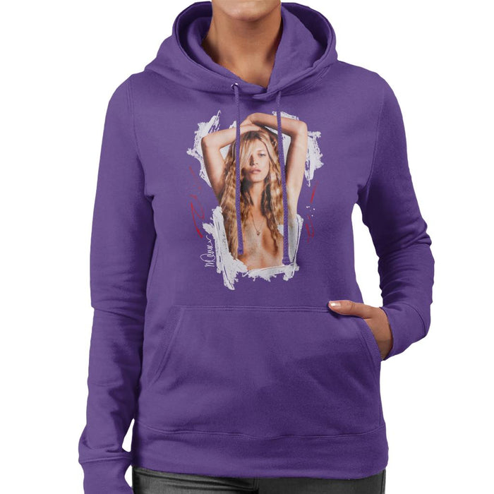 Sidney Maurer Original Portrait Of Kate Moss Topless Shoot Women's Hooded Sweatshirt