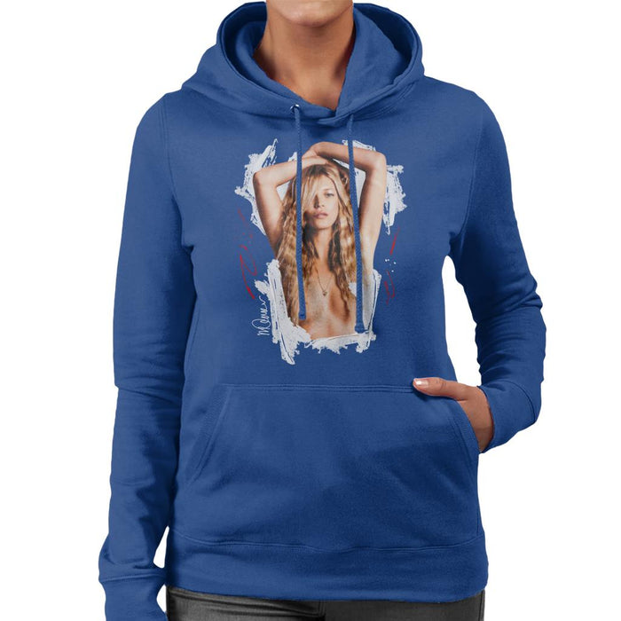 Sidney Maurer Original Portrait Of Kate Moss Topless Shoot Women's Hooded Sweatshirt