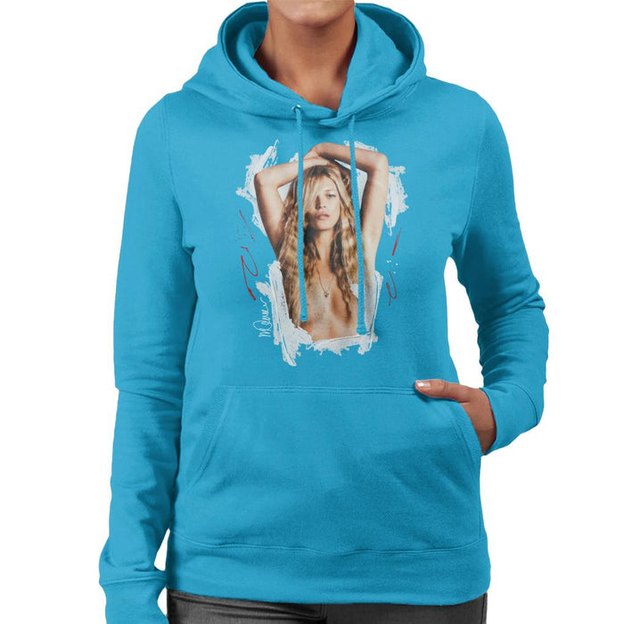 Sidney Maurer Original Portrait Of Kate Moss Topless Shoot Women's Hooded Sweatshirt