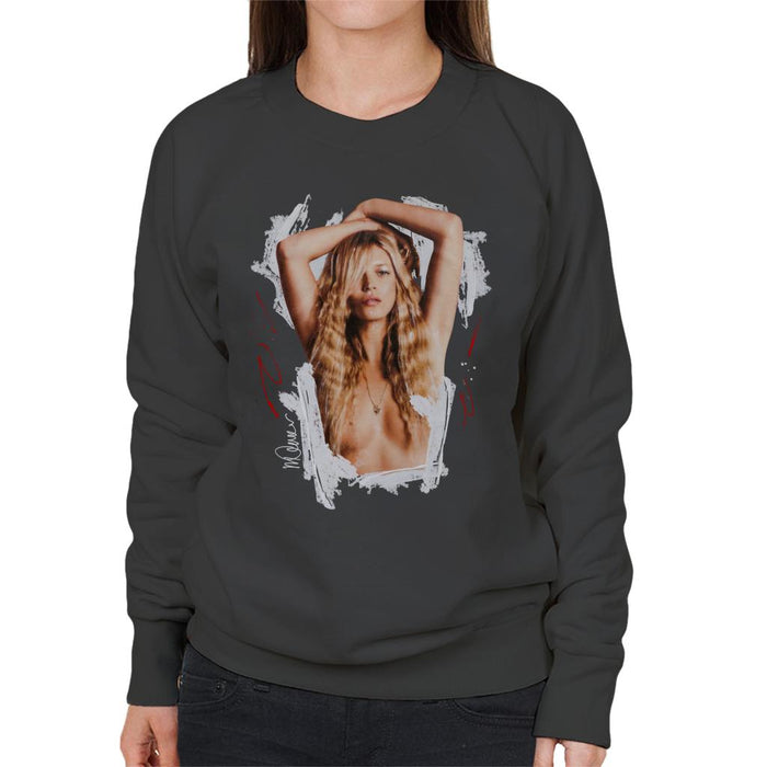 Sidney Maurer Original Portrait Of Kate Moss Topless Shoot Women's Sweatshirt