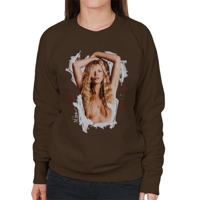Sidney Maurer Original Portrait Of Kate Moss Topless Shoot Women's Sweatshirt