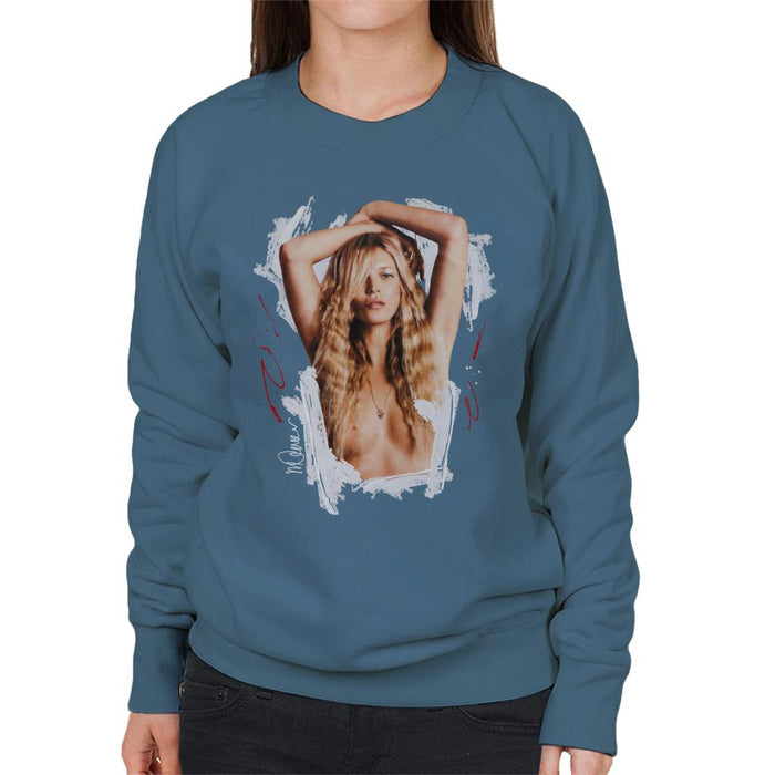 Sidney Maurer Original Portrait Of Kate Moss Topless Shoot Women's Sweatshirt