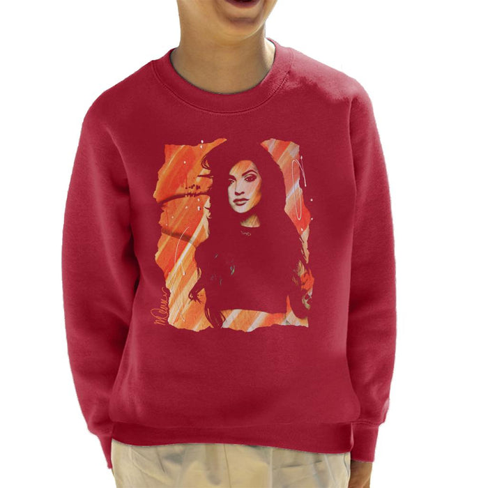 Sidney Maurer Original Portrait Of Kendall Jenner Kid's Sweatshirt