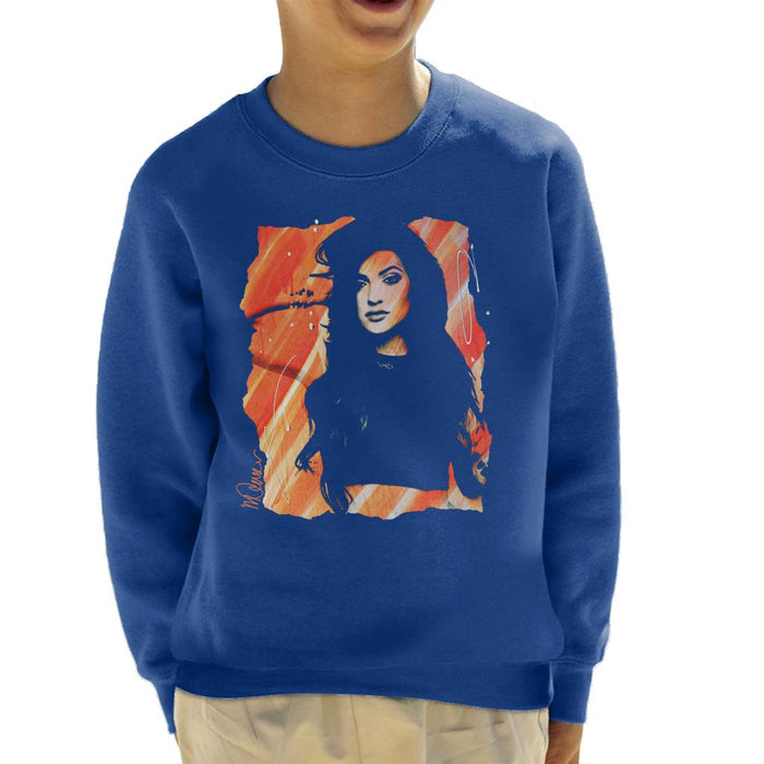 Sidney Maurer Original Portrait Of Kendall Jenner Kid's Sweatshirt