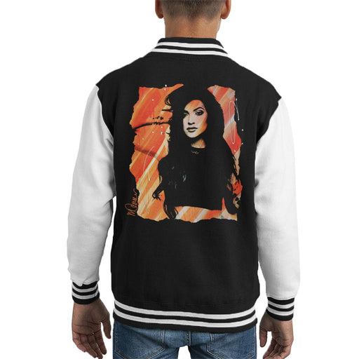 Sidney Maurer Original Portrait Of Kendall Jenner Kid's Varsity Jacket