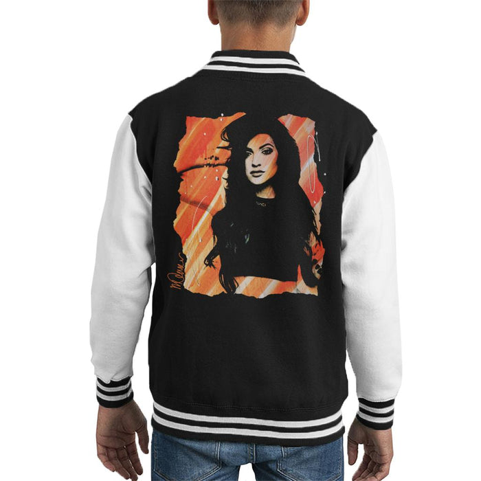Sidney Maurer Original Portrait Of Kendall Jenner Kid's Varsity Jacket