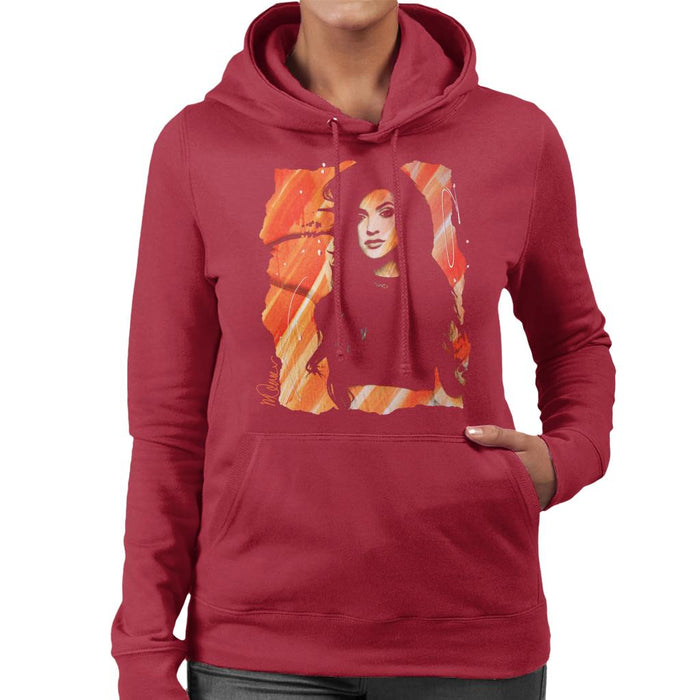 Sidney Maurer Original Portrait Of Kendall Jenner Women's Hooded Sweatshirt