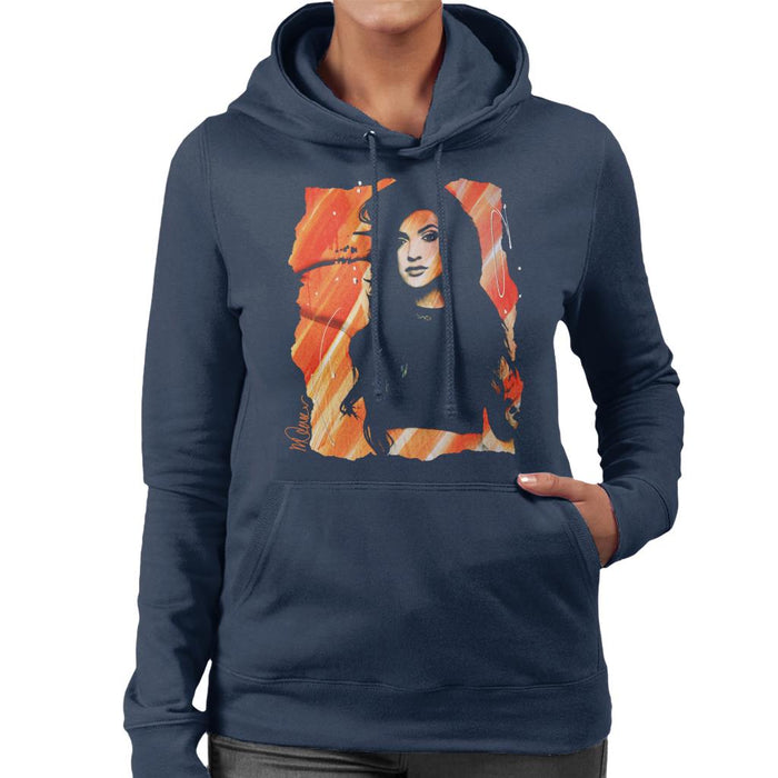 Sidney Maurer Original Portrait Of Kendall Jenner Women's Hooded Sweatshirt