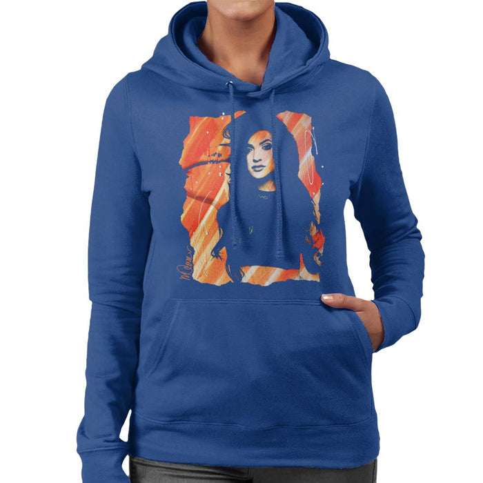 Sidney Maurer Original Portrait Of Kendall Jenner Women's Hooded Sweatshirt