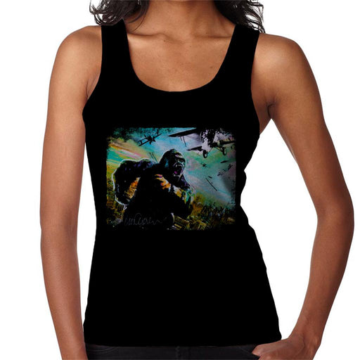 Sidney Maurer Original Portrait Of King Kong Vs Planes Women's Vest