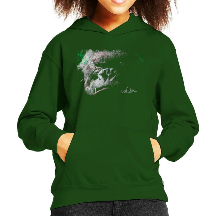 Sidney Maurer Original Portrait Of King Kong Glare Kid's Hooded Sweatshirt