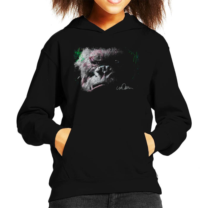 Sidney Maurer Original Portrait Of King Kong Glare Kid's Hooded Sweatshirt