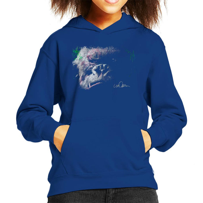 Sidney Maurer Original Portrait Of King Kong Glare Kid's Hooded Sweatshirt