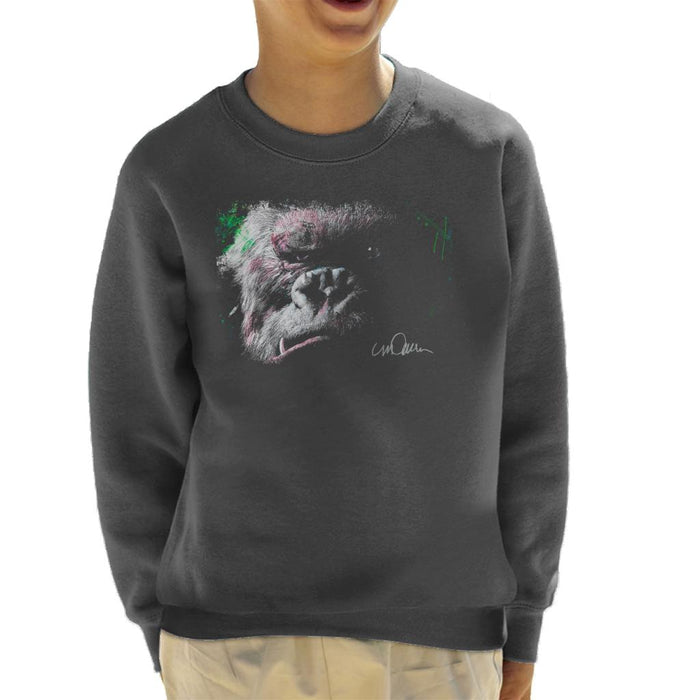 Sidney Maurer Original Portrait Of King Kong Glare Kid's Sweatshirt