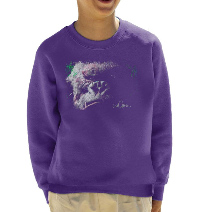 Sidney Maurer Original Portrait Of King Kong Glare Kid's Sweatshirt