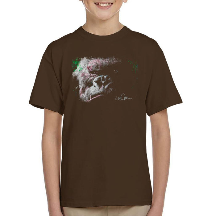 Sidney Maurer Original Portrait Of King Kong Glare Kid's T-Shirt
