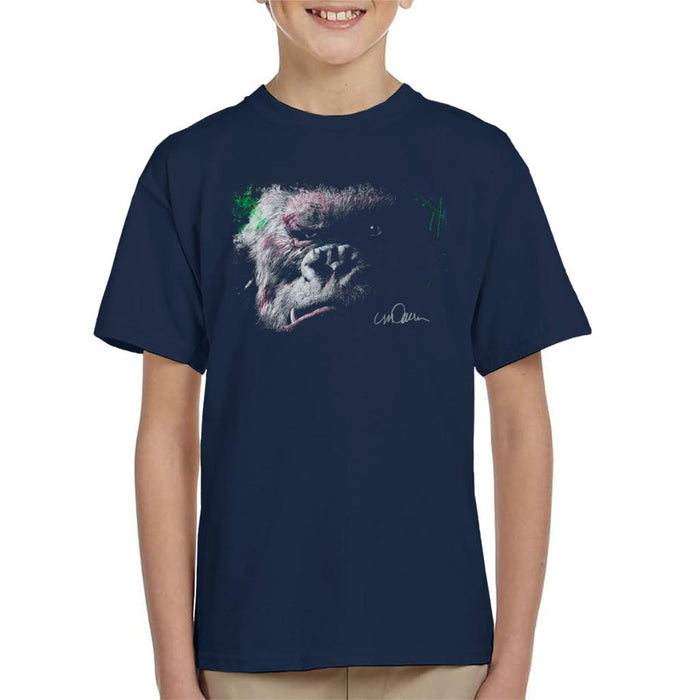 Sidney Maurer Original Portrait Of King Kong Glare Kid's T-Shirt