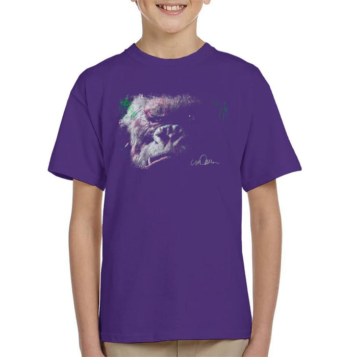 Sidney Maurer Original Portrait Of King Kong Glare Kid's T-Shirt