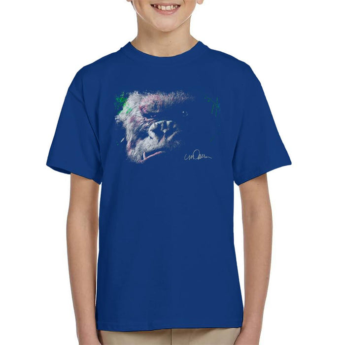 Sidney Maurer Original Portrait Of King Kong Glare Kid's T-Shirt