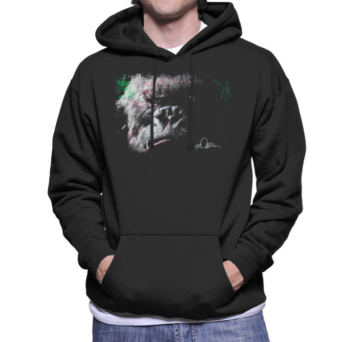 Sidney Maurer Original Portrait Of King Kong Glare Men's Hooded Sweatshirt