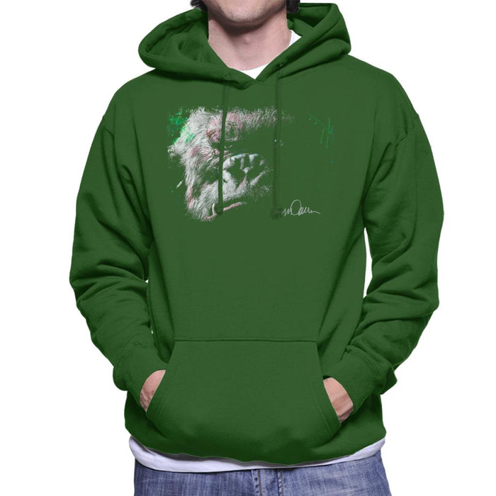 Sidney Maurer Original Portrait Of King Kong Glare Men's Hooded Sweatshirt