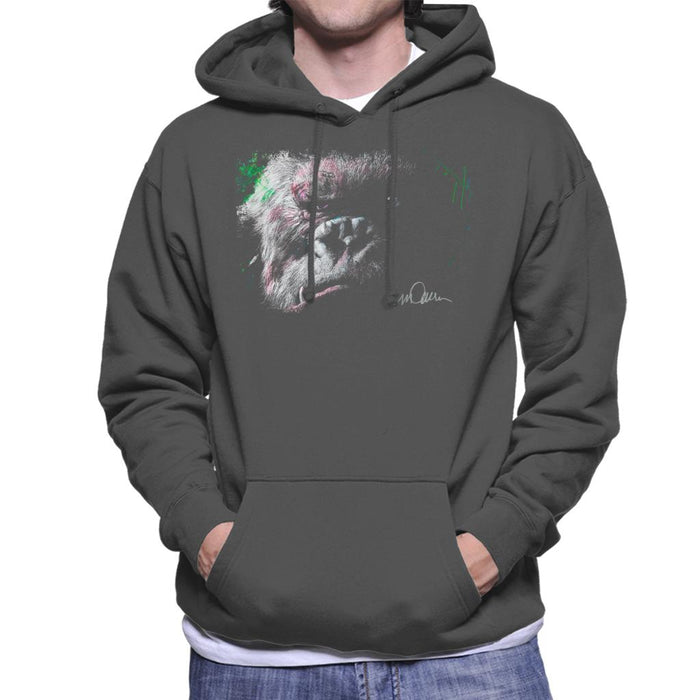 Sidney Maurer Original Portrait Of King Kong Glare Men's Hooded Sweatshirt