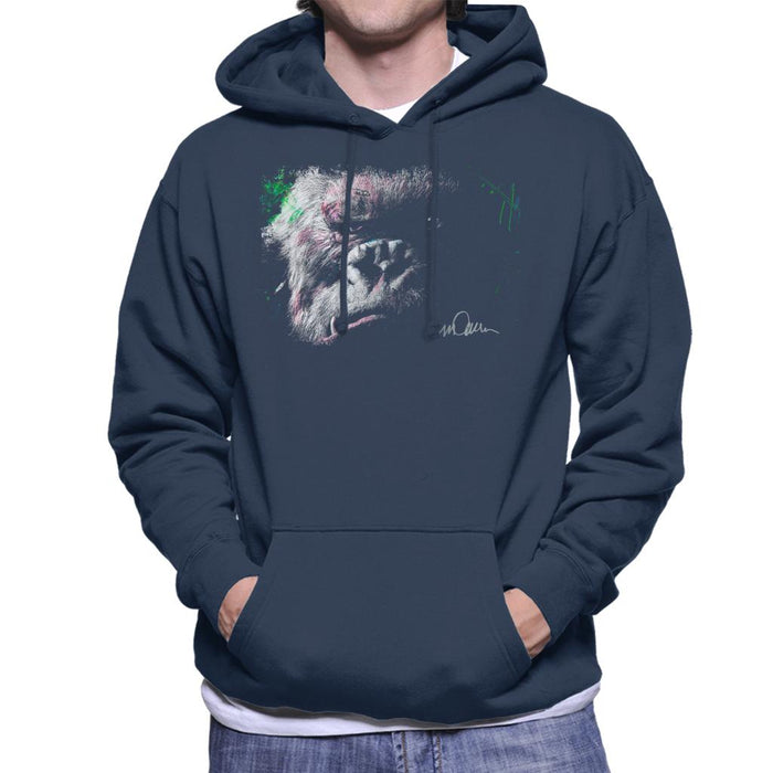 Sidney Maurer Original Portrait Of King Kong Glare Men's Hooded Sweatshirt