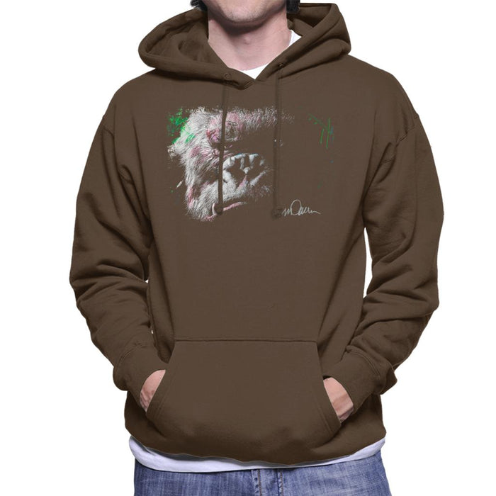 Sidney Maurer Original Portrait Of King Kong Glare Men's Hooded Sweatshirt