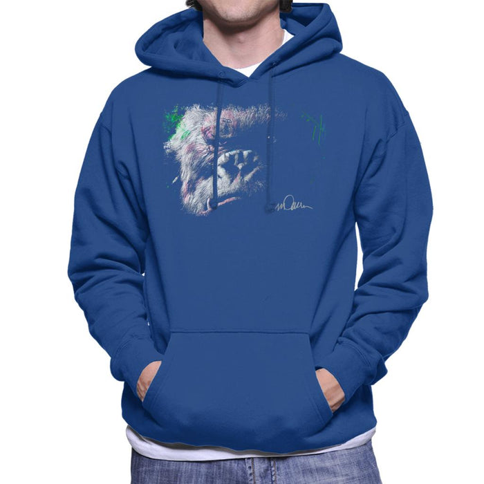 Sidney Maurer Original Portrait Of King Kong Glare Men's Hooded Sweatshirt