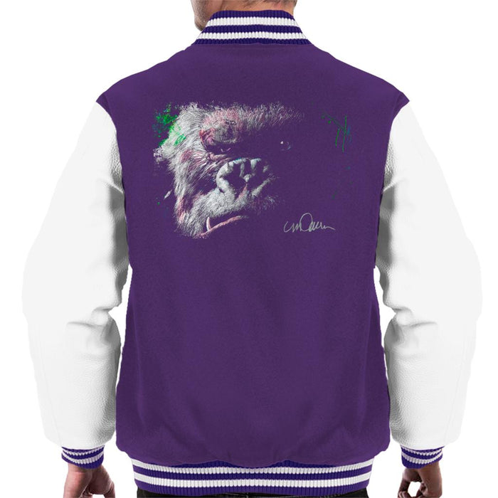 Sidney Maurer Original Portrait Of King Kong Glare Men's Varsity Jacket