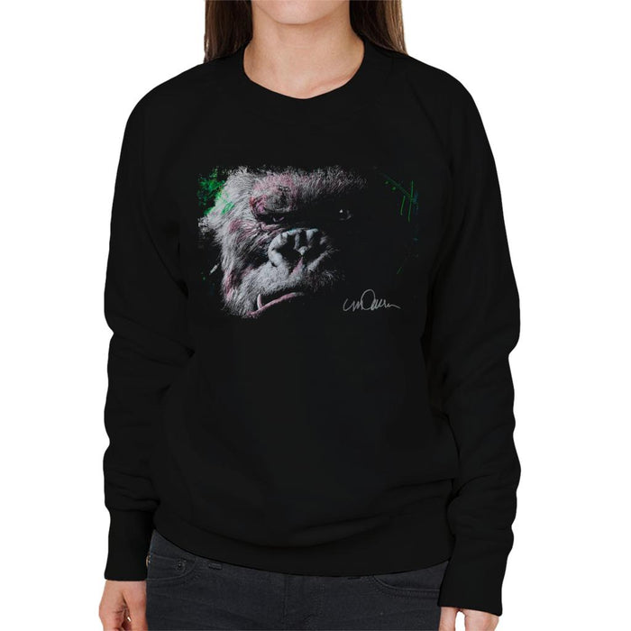 Sidney Maurer Original Portrait Of King Kong Glare Women's Sweatshirt