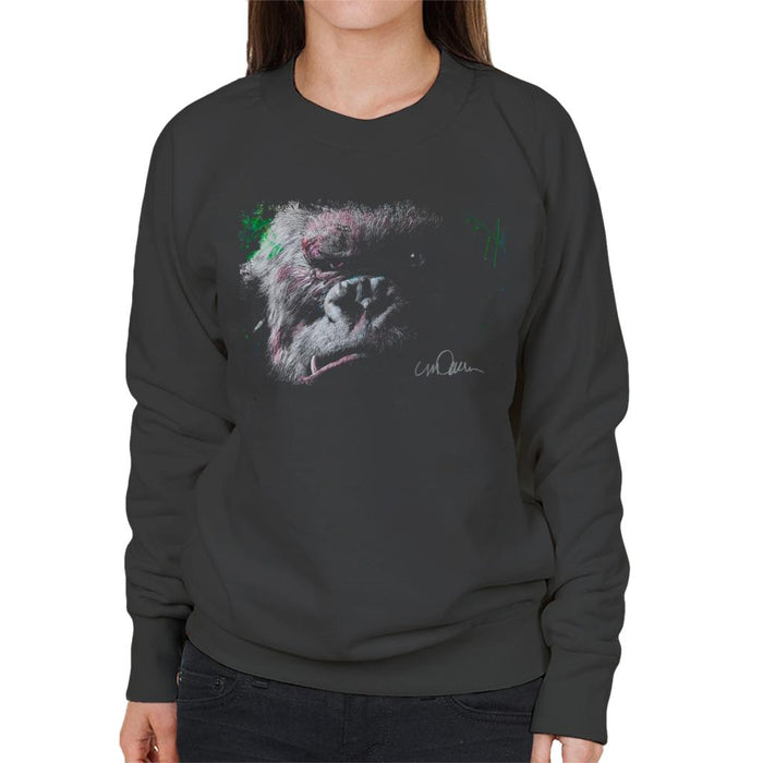 Sidney Maurer Original Portrait Of King Kong Glare Women's Sweatshirt