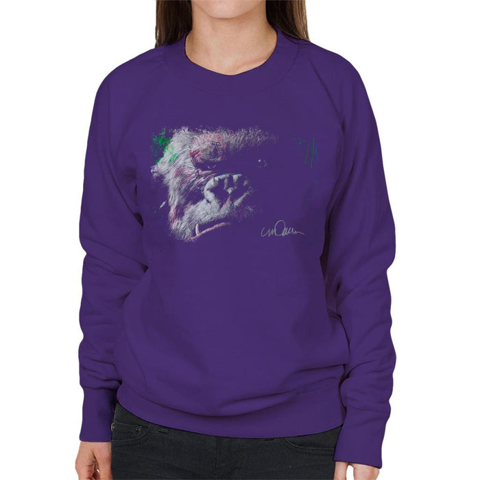 Sidney Maurer Original Portrait Of King Kong Glare Women's Sweatshirt