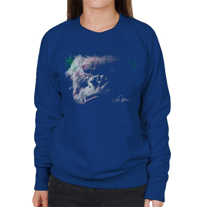 Sidney Maurer Original Portrait Of King Kong Glare Women's Sweatshirt