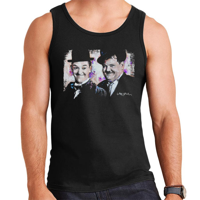 Sidney Maurer Original Portrait Of Laurel And Hardy Men's Vest