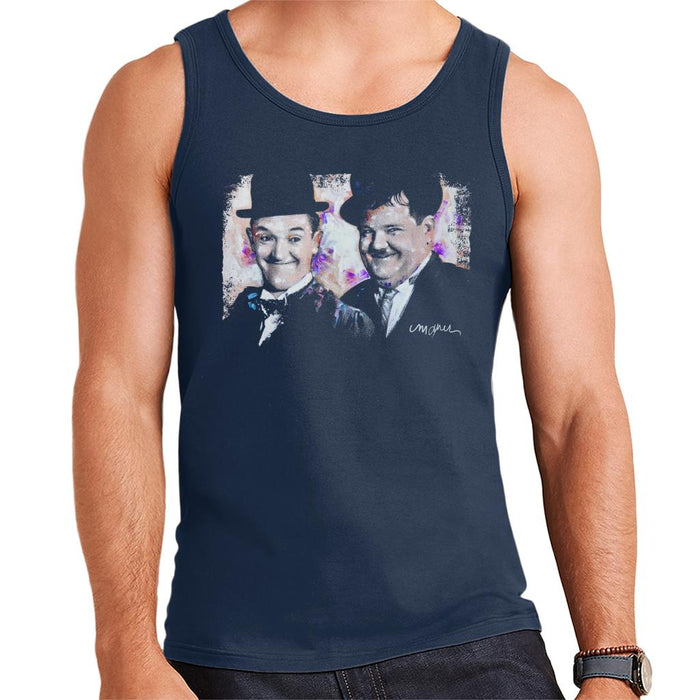 Sidney Maurer Original Portrait Of Laurel And Hardy Men's Vest