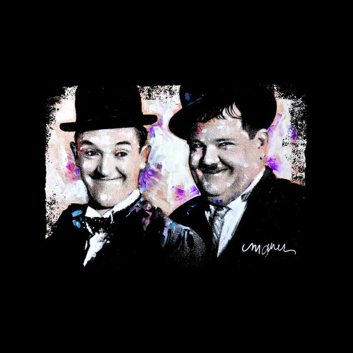 Sidney Maurer Original Portrait Of Laurel And Hardy Women's Sweatshirt
