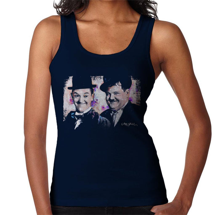 Sidney Maurer Original Portrait Of Laurel And Hardy Women's Vest