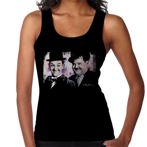 Sidney Maurer Original Portrait Of Laurel And Hardy Women's Vest