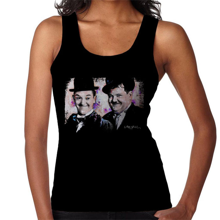 Sidney Maurer Original Portrait Of Laurel And Hardy Women's Vest