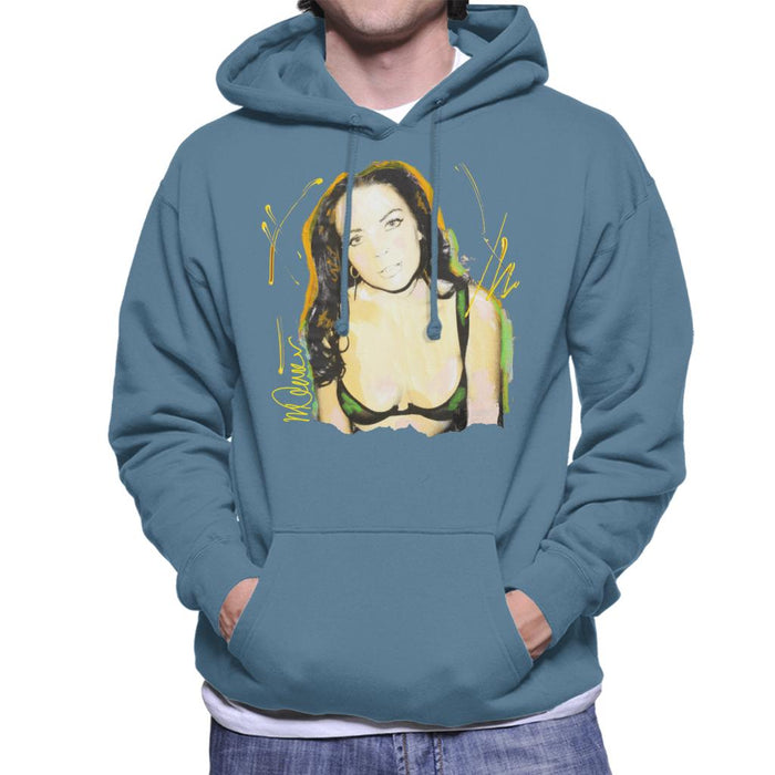 Sidney Maurer Original Portrait Of Lindsay Lohan Bra Men's Hooded Sweatshirt