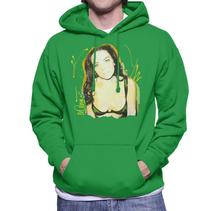 Sidney Maurer Original Portrait Of Lindsay Lohan Bra Men's Hooded Sweatshirt