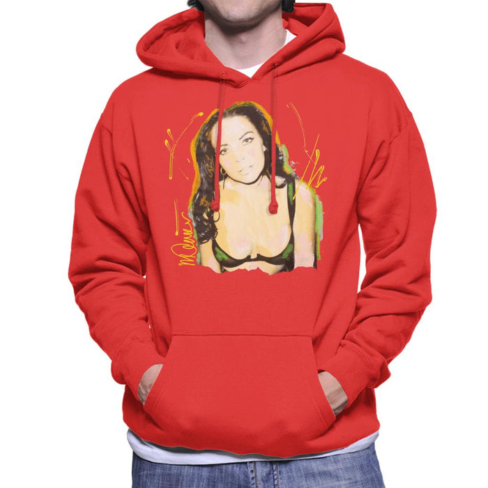 Sidney Maurer Original Portrait Of Lindsay Lohan Bra Men's Hooded Sweatshirt