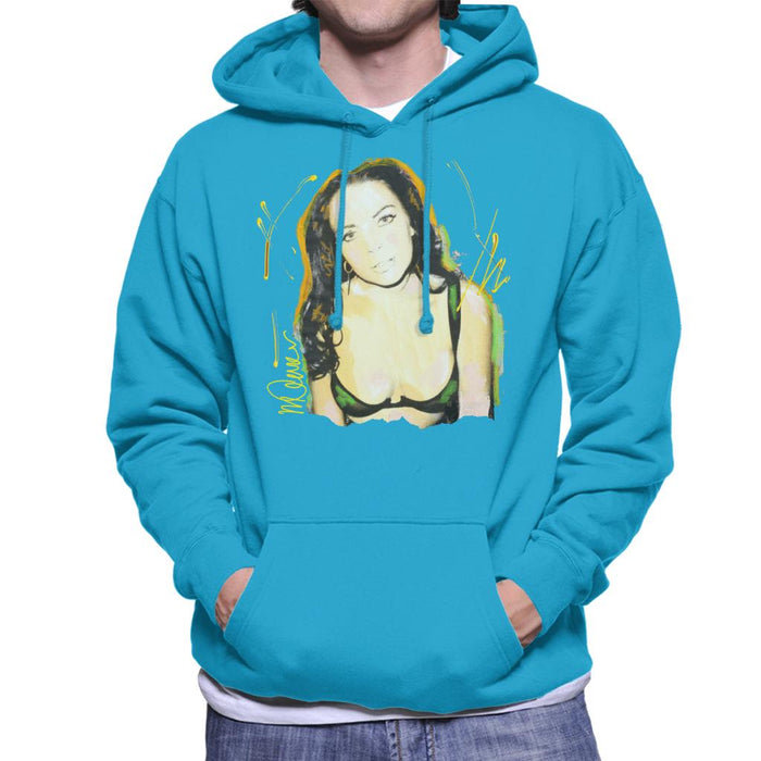Sidney Maurer Original Portrait Of Lindsay Lohan Bra Men's Hooded Sweatshirt