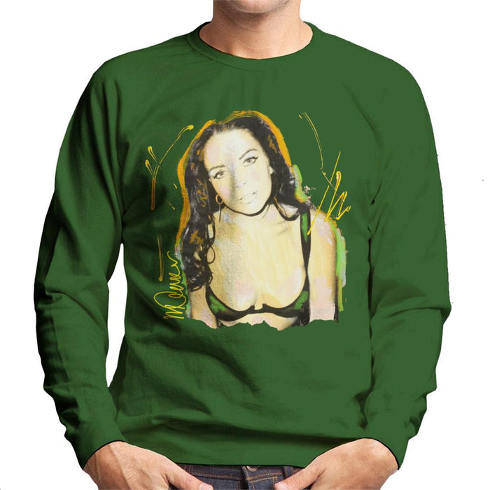 Sidney Maurer Original Portrait Of Lindsay Lohan Bra Men's Sweatshirt