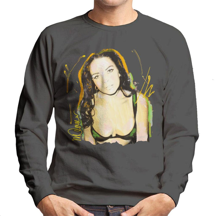 Sidney Maurer Original Portrait Of Lindsay Lohan Bra Men's Sweatshirt