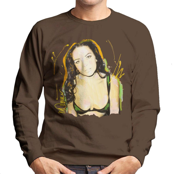Sidney Maurer Original Portrait Of Lindsay Lohan Bra Men's Sweatshirt