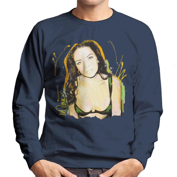 Sidney Maurer Original Portrait Of Lindsay Lohan Bra Men's Sweatshirt