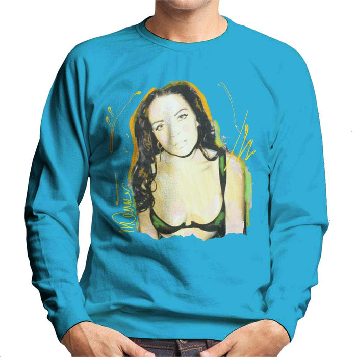 Sidney Maurer Original Portrait Of Lindsay Lohan Bra Men's Sweatshirt