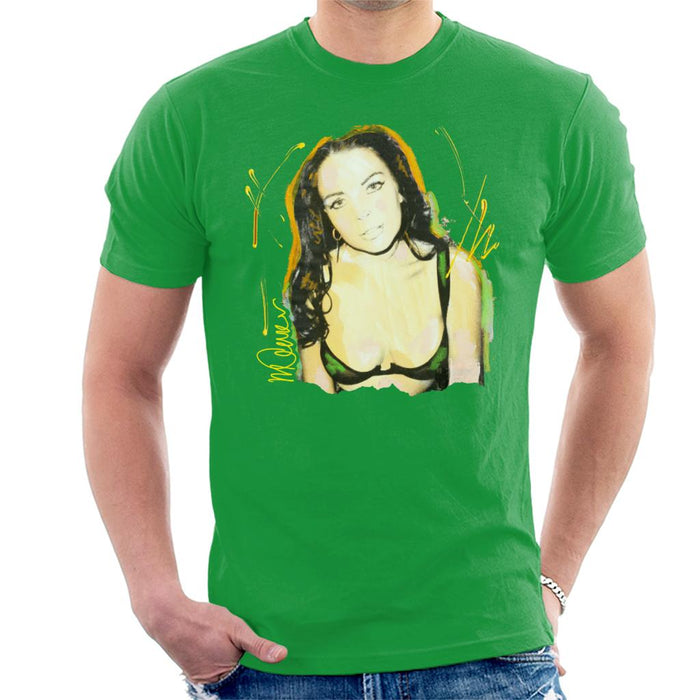Sidney Maurer Original Portrait Of Lindsay Lohan Bra Men's T-Shirt
